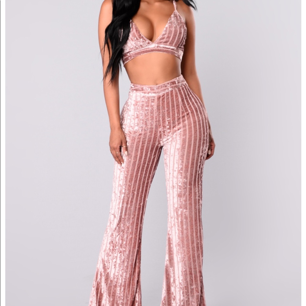 Velvet set from fashion Nova